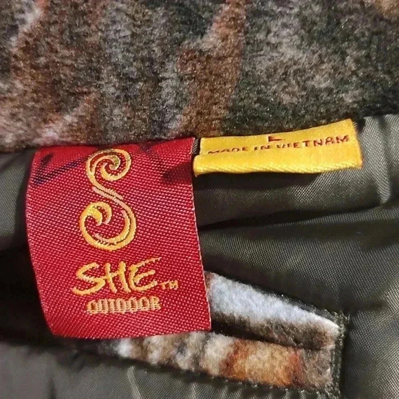 She outdoor fleece camouflage coat - Picture 5 of 5